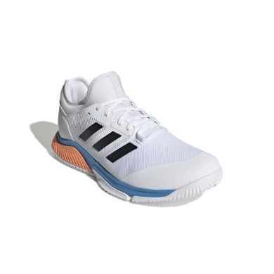 adidas Halowe buty do tenisa Court Team Bounce białe/niebieskie męskie